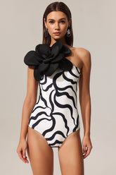 Trosy Sleeveless Flowers Swimsuit