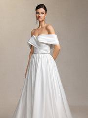 Sefa off-shoulder maxi style wedding dress