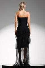 Lunia Sleeveless Diamond Ruffle Bandage Maxi Dress