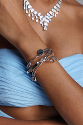 Linette Silver Multi Stackable Bracelet Set