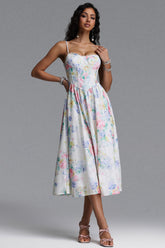 Enya Resort Flowy Sleeveless Floral Print Woven Maxi Dress