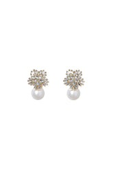 Zaha Diamond Pearl Earrings
