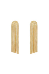 Kiwis Circle Tassel Earrings