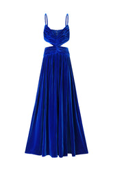 Edmee Velvet Cut Out Maxi Dress