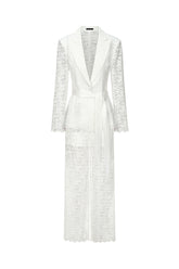 Kezia Deep-V Long Sleeves Lace Two-Piece Set