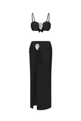 Jerlyn Sleeveless Slit Maxi Swimsuit