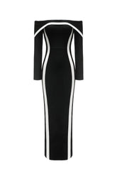 Hilda Off-the-Shoulder Long Sleeve Maxi Dress