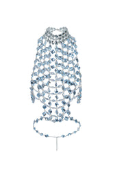 Jacova Halter Sleeveless Diamante Top