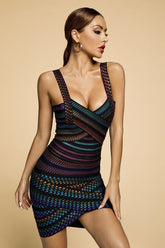 Bodycon Bandage Low Back Mini Dress