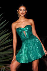 Harper Strapless Hollow Mini Dress