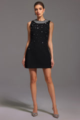 Emmeline Sleeveless Diamond Mini Dress