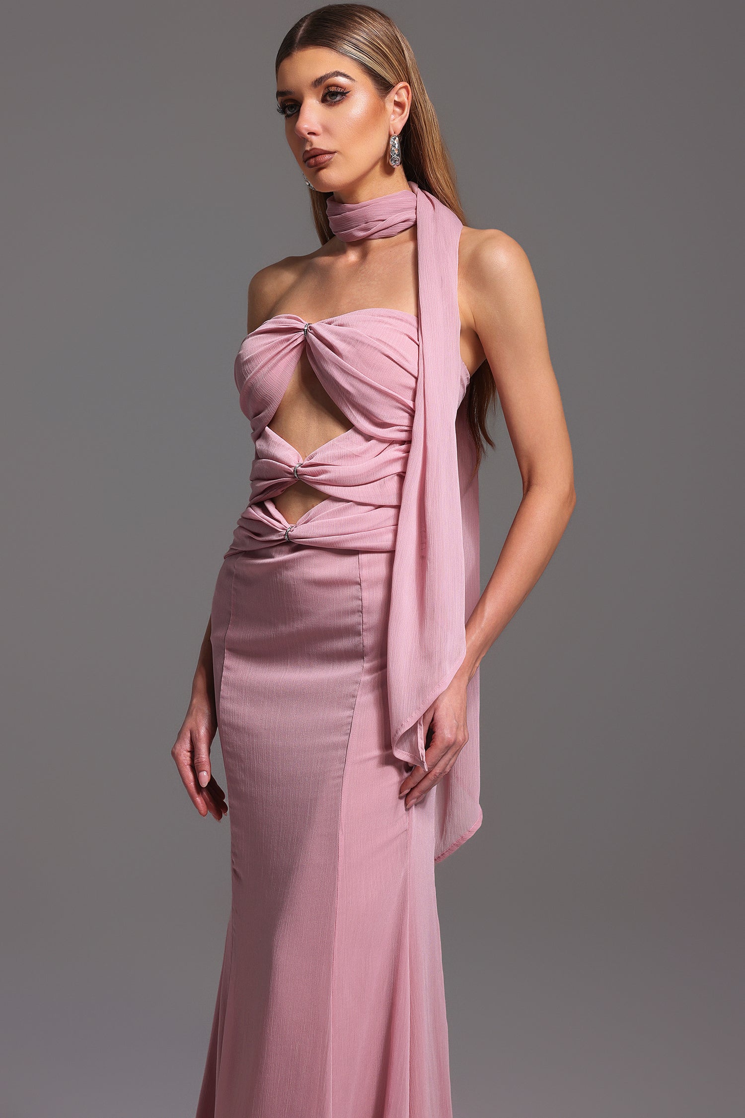 Kadence Sleeveless Hollow Out Maxi Dress