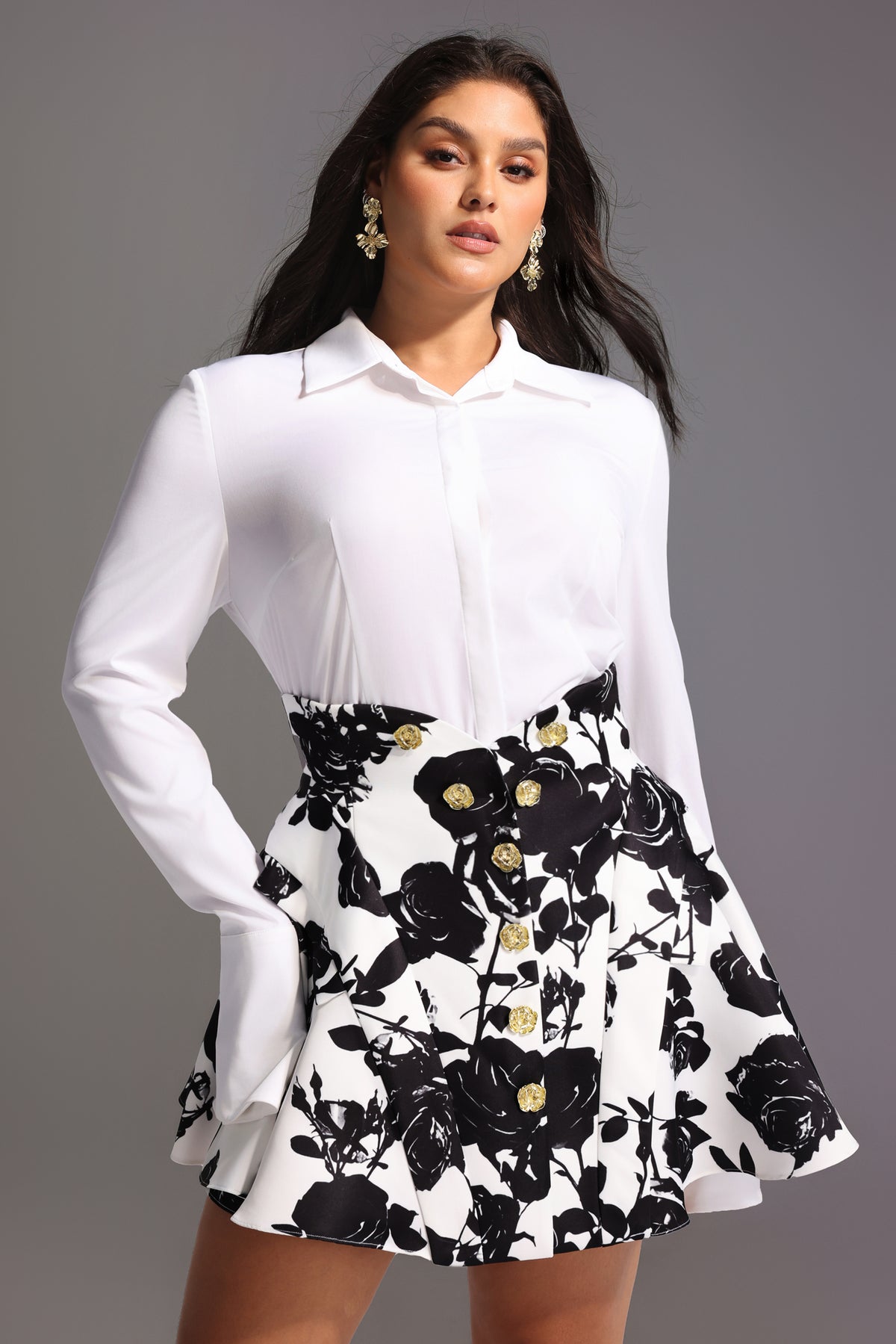 Uana Printing Mini Dress