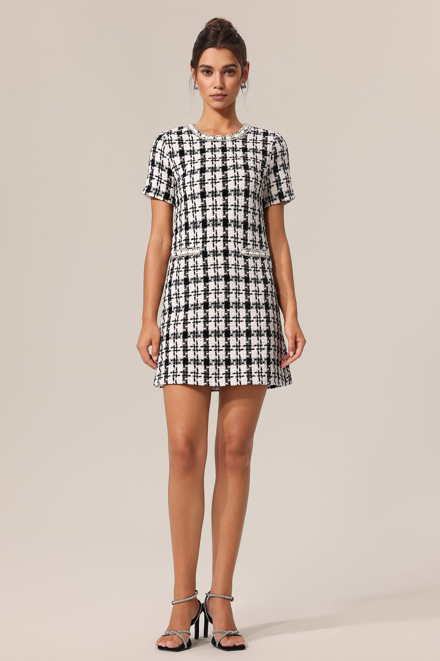 Yvan Round Neck Sleeveless Mini Dress