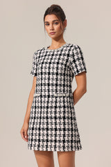 Yvan Round Neck Sleeveless Mini Dress