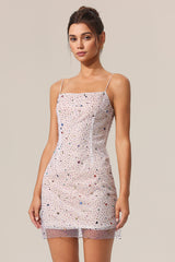 Haven Halter Mini Diamond Dress