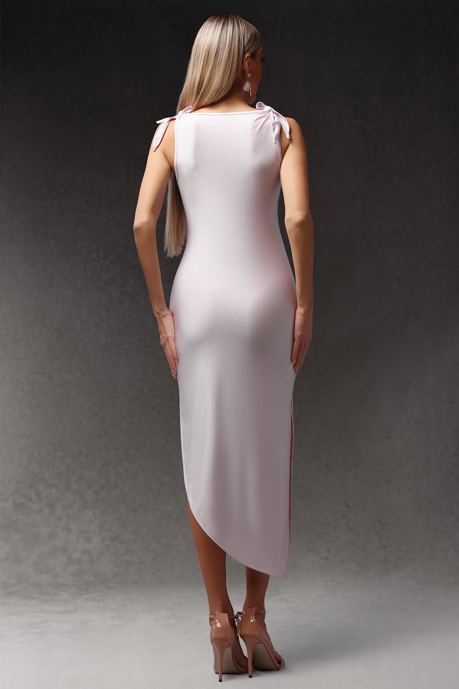 Elissa Sleeveless Flowers Hollow Out Maxi Dress