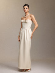 Fahrenheit Sleeveless Bow Maxi Dress