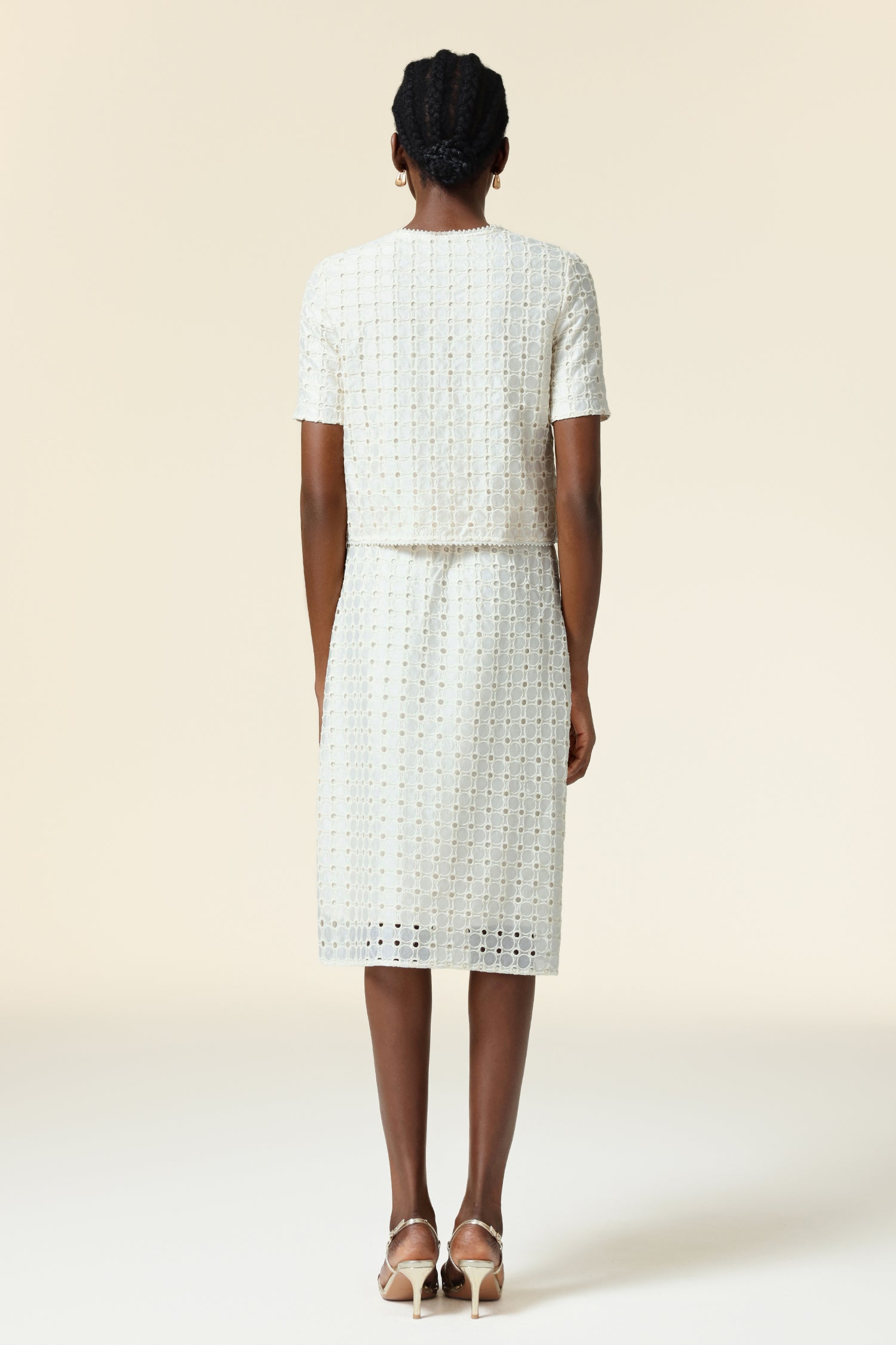 Toto V-Neck Short Sleeves Top And Skirt Two-Piece Set