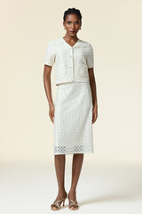 Toto V-Neck Short Sleeves Top And Skirt Two-Piece Set