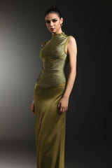 Siayh Sleeveless Tassels Bandage Maxi Two Piece Set