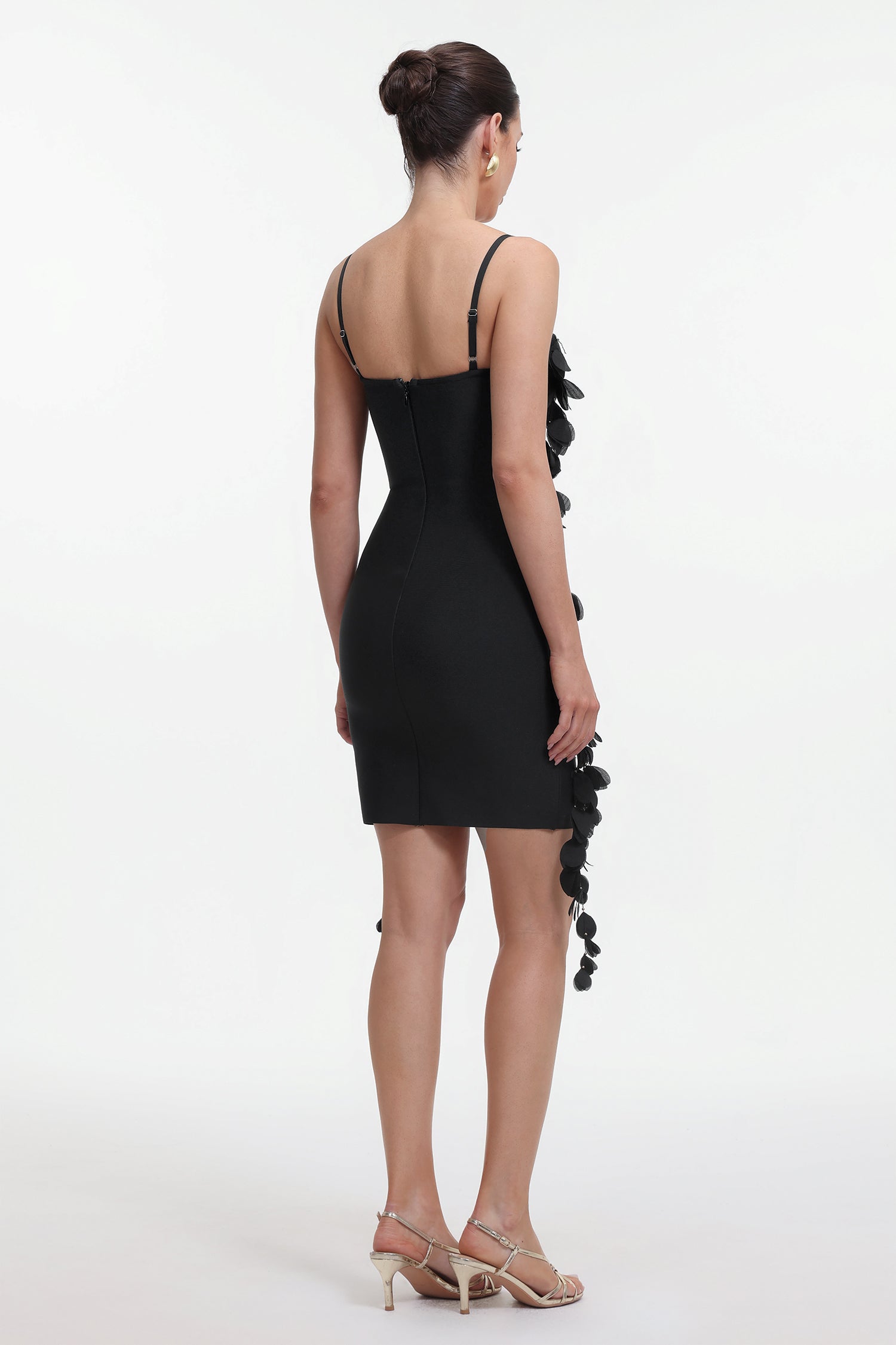 Felix Classic Contour Sleeveless Petal Bandage Mini Dress