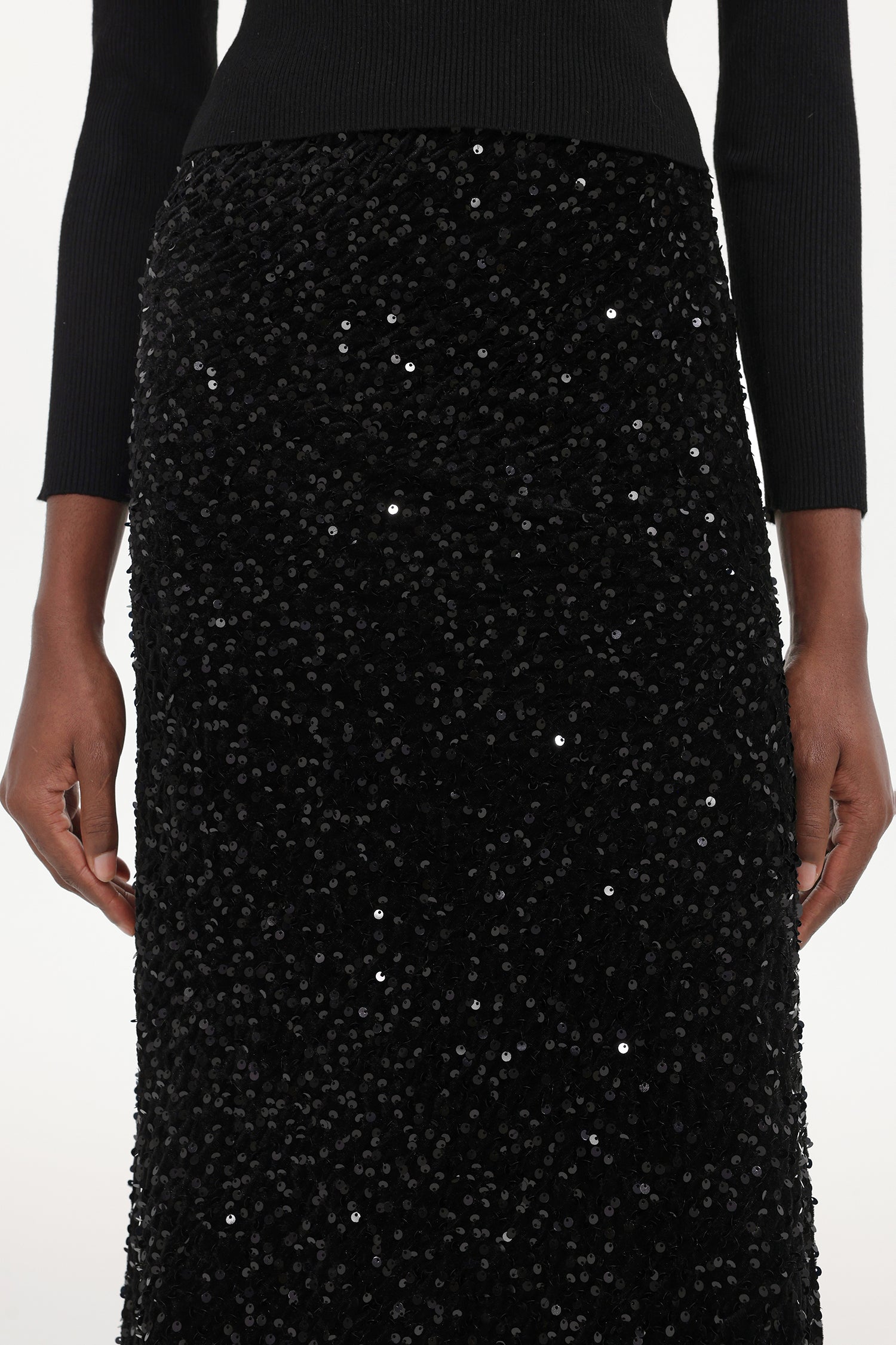Winmy Elegant Embellished Sequin Three-Piece Set