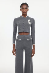 Tureal Elegant Contour Woven Top And Pants Two-Piece Set