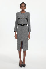 Lilani Classic Tailored Woven Top And Skirt Two-Piece Set