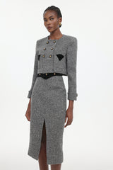 Lilani Classic Tailored Woven Top And Skirt Two-Piece Set