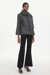 Xapana Elegant Tailored Long Sleeve Woven Coat