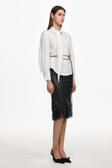 Werza Chic Top And Belt Set