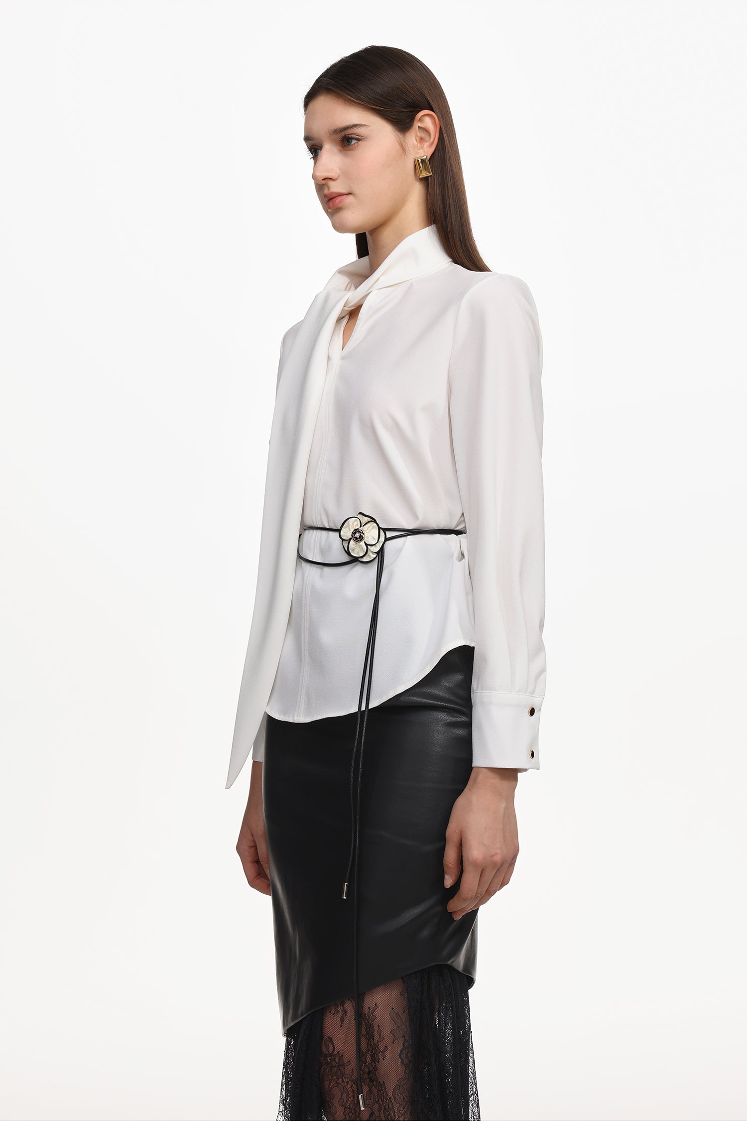 Werza Chic Top And Belt Set