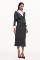 Yarera Elegant Contour Top And Skirt Set