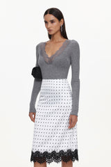Uniko Elegant Contour Top And Skirt Set