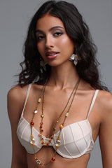 Josefina Mixed Bead Long Necklace