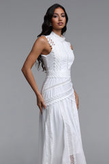 Inez Resort Contour Sleeveless Woven Maxi Dress