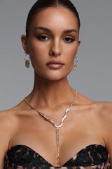 Heloise Multi Strand Twisted Y Shaped Tassel Necklace