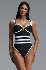 Fring Classic Sleeveless Stripe One Piece Swimsuit