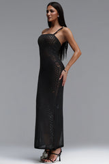 Oiama Sexy Contour Sleeveless Knit Maxi Dress