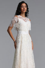 Lexie Resort Flowy Round Neck Floral Print Woven Maxi Dress
