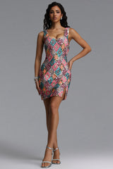 Rava Sexy Contour Sleeveless Woven Mini Dress