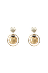 Print Sphere Pearl Earrings