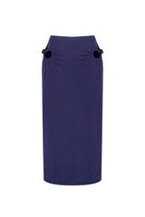 Jelly Cutout Skirt - Navy