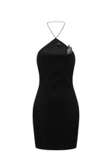 Evanfeline Halterneck Bandage Mini Dress