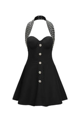 Traci Halter Strapless Sleeveless Mini Dress