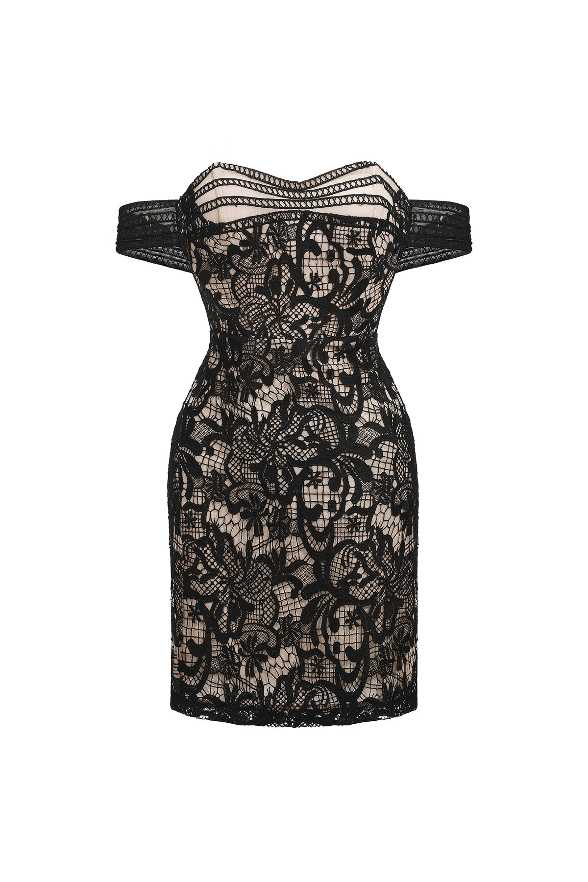Fero One Shoulder Lace Mini Dress