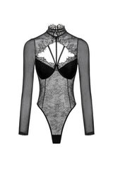 Hatsie Lace Long Sleeve Jumpsuit