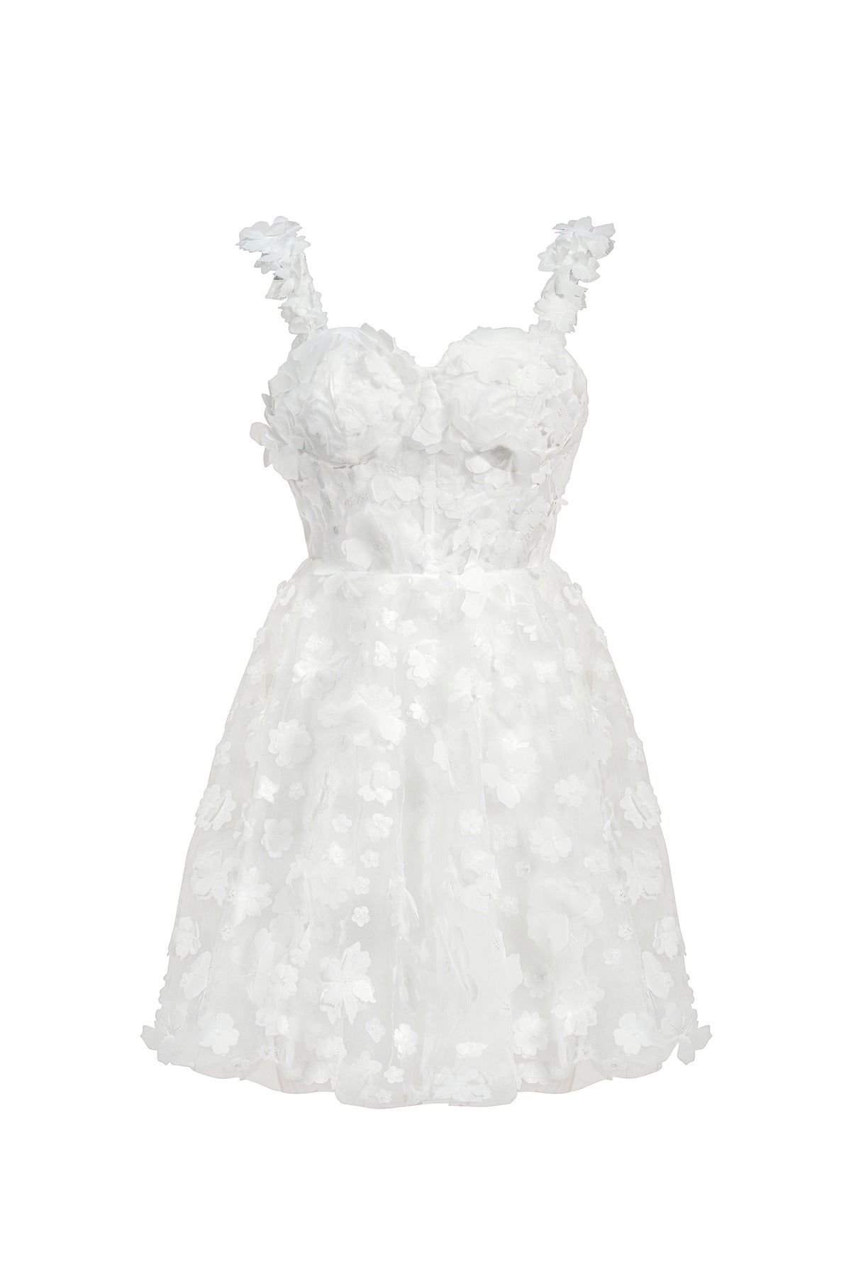 Lali Sleeveless Flowers Mini Dress