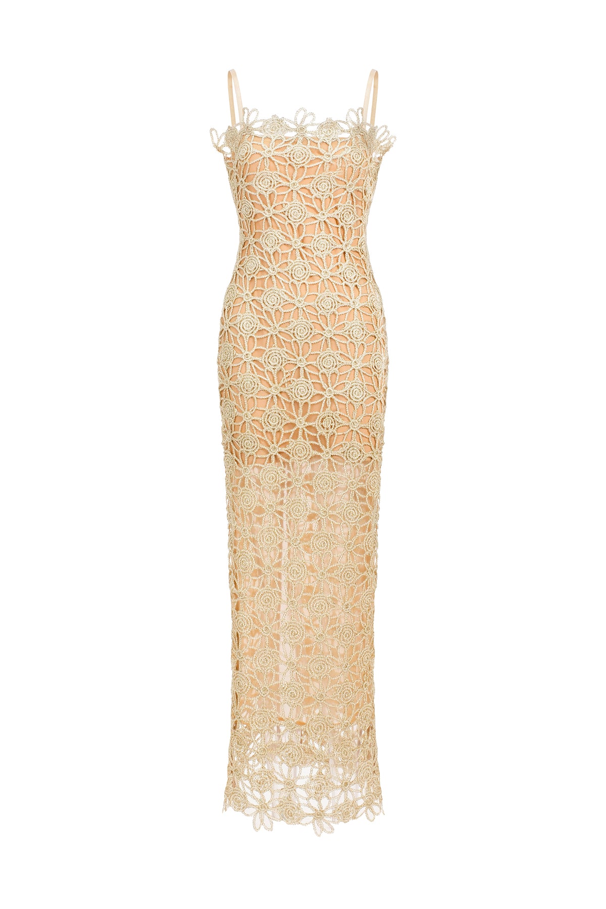 Lelia Sleeveless Hollow Out Slit Midi Dress